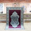 Turkish Rug Dark Red Handmade Silk Villa Rug 4x6ft - Image 2