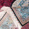 Turkish Rug Dark Red Handmade Silk Villa Rug 4x6ft - Image 9
