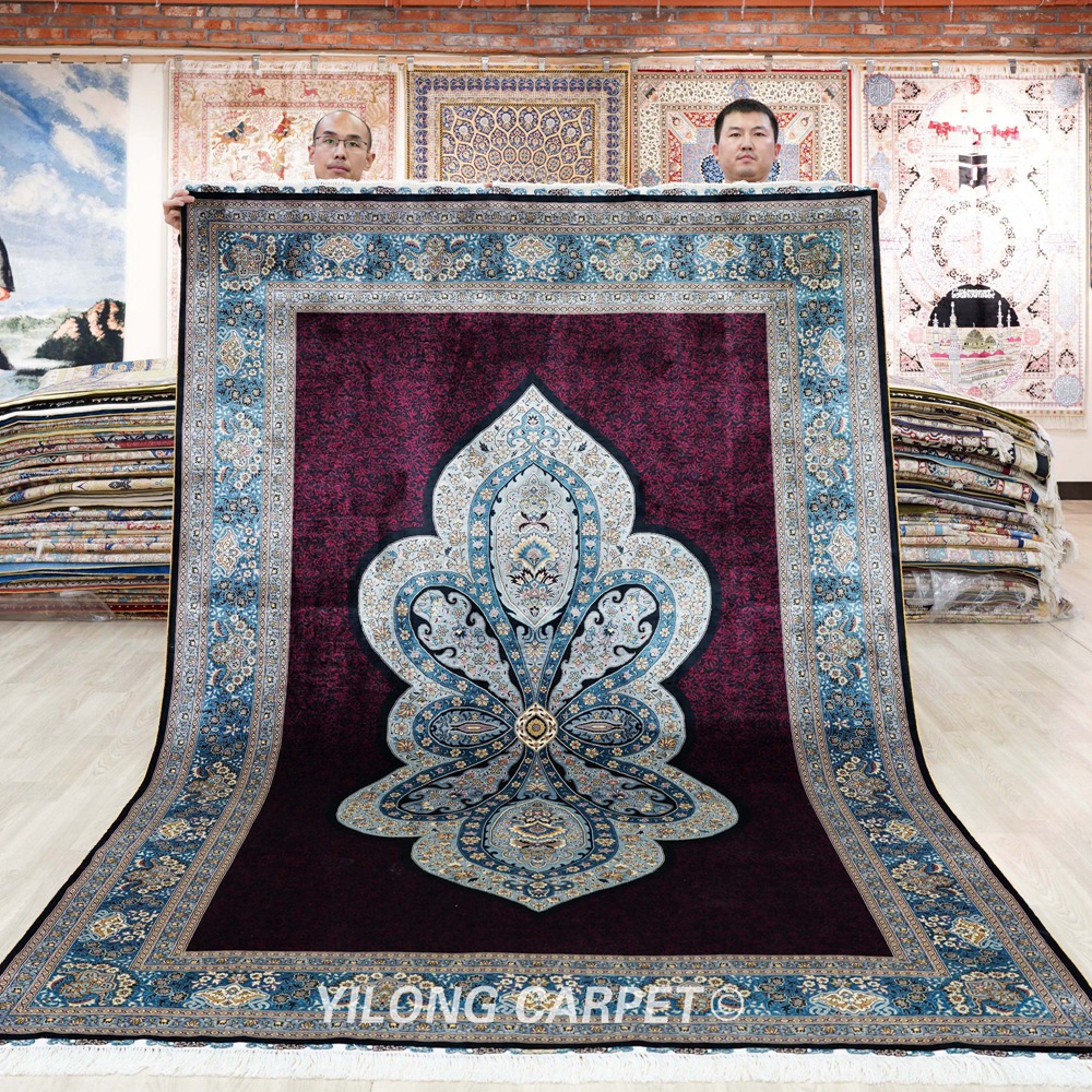 Turkish Silk Rug Red Handmade Carpet Silk Oriental Rug 6x9ft Sold Out