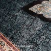 Turkish Carpet Handmade Blue Silk Classic Oriental Carpet 9x12ft - Image 6