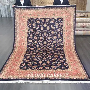 Traditional Wool Carpet Hand Knotted Wool Area Carpet 6.2x8.7