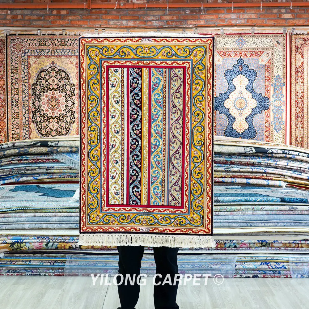 Turkish Rug Small Handmade Silk Rug 2x3ft