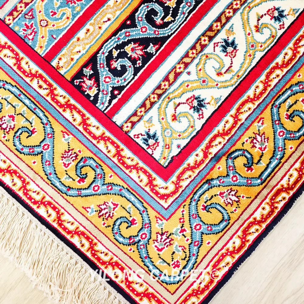 Turkish Rug Small Handmade Silk Rug 2x3ft - Image 6