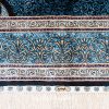 Turkish Carpet Blue Oriental Silk Rug Handmade Rug 5x7ft - Image 4