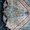 Turkish Carpet Blue Oriental Silk Rug Handmade Rug 5x7ft - Image 5