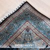 Turkish Carpet Blue Oriental Silk Rug Handmade Rug 5x7ft - Image 8