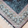 Turkish Rug Small Oriental Blue Hand Knotted Silk Rug 2x3ft - Image 7