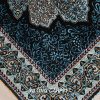 Blue Turkish Rug Small Oriental Hand Knotted Silk Rug 2x4ft - Image 6