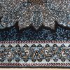 Blue Turkish Rug Small Oriental Hand Knotted Silk Rug 2x4ft - Image 7
