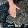 Blue Turkish Rug Small Oriental Hand Knotted Silk Rug 2x4ft - Image 8