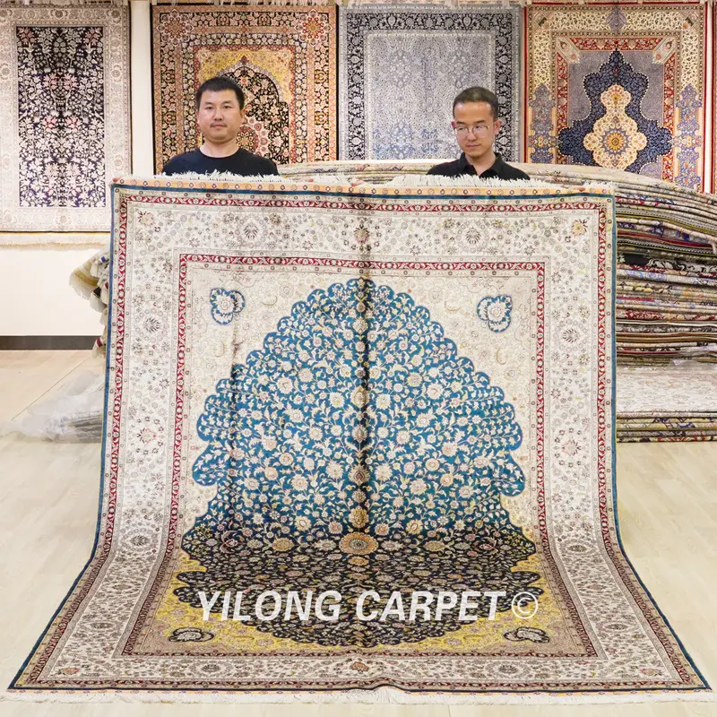 Turkish Carpet Hand knotted Carpet Silk Oriental Rug 6x9ft