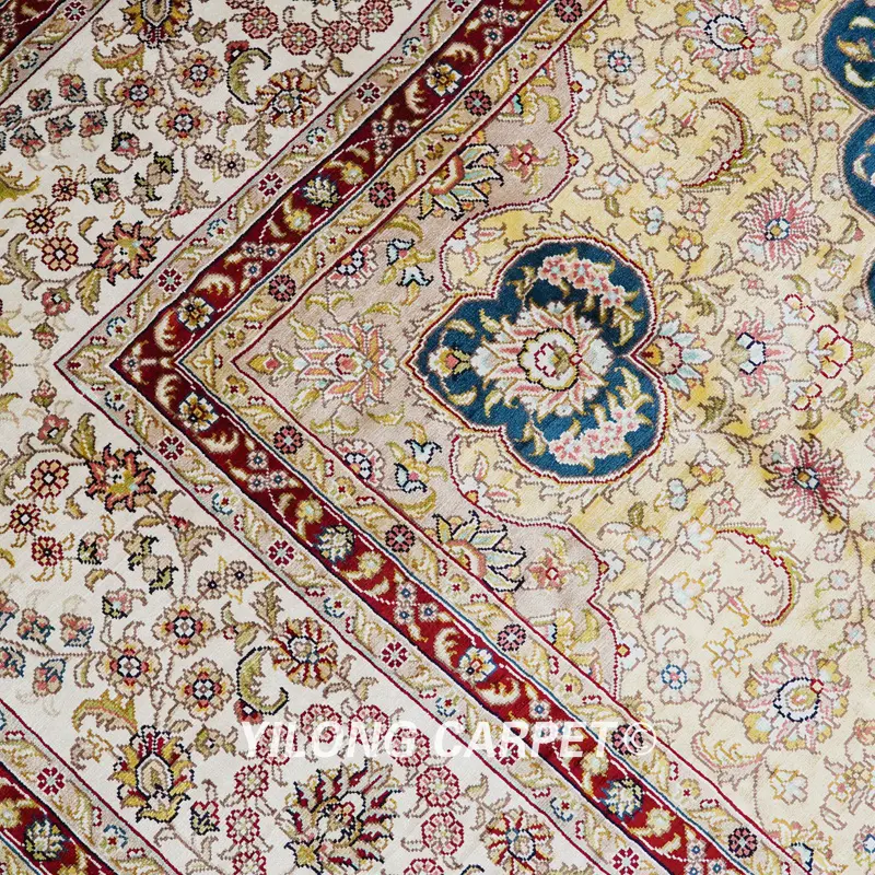 Turkish Carpet Hand knotted Carpet Silk Oriental Rug 6x9ft - Image 7