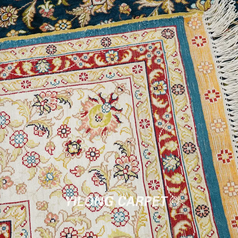 Turkish Carpet Hand knotted Carpet Silk Oriental Rug 6x9ft - Image 9