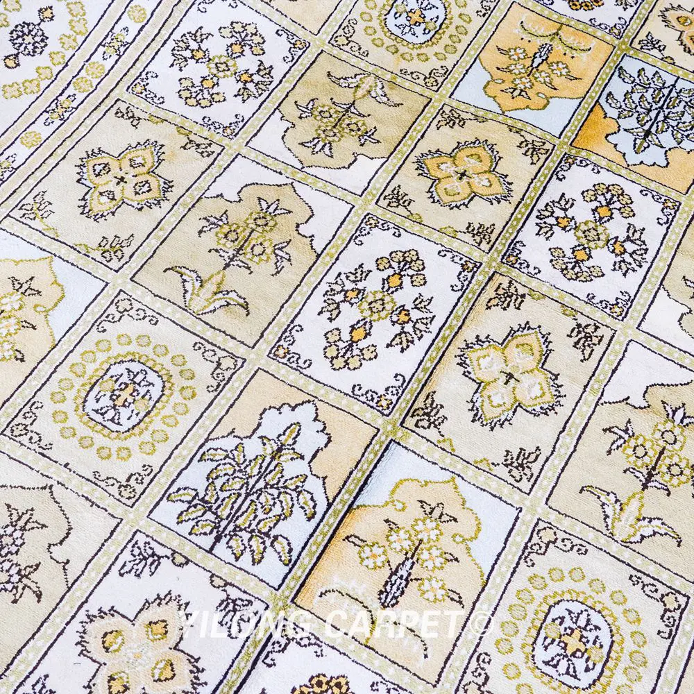 Pakistan Carpet Four Season Hand knotted Carpet Silk Persian Rug 6x9ft - Image 6