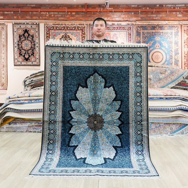 Turkish Carpet Sudan Design Oriental Handmade Area Silk Rug 4x6ft