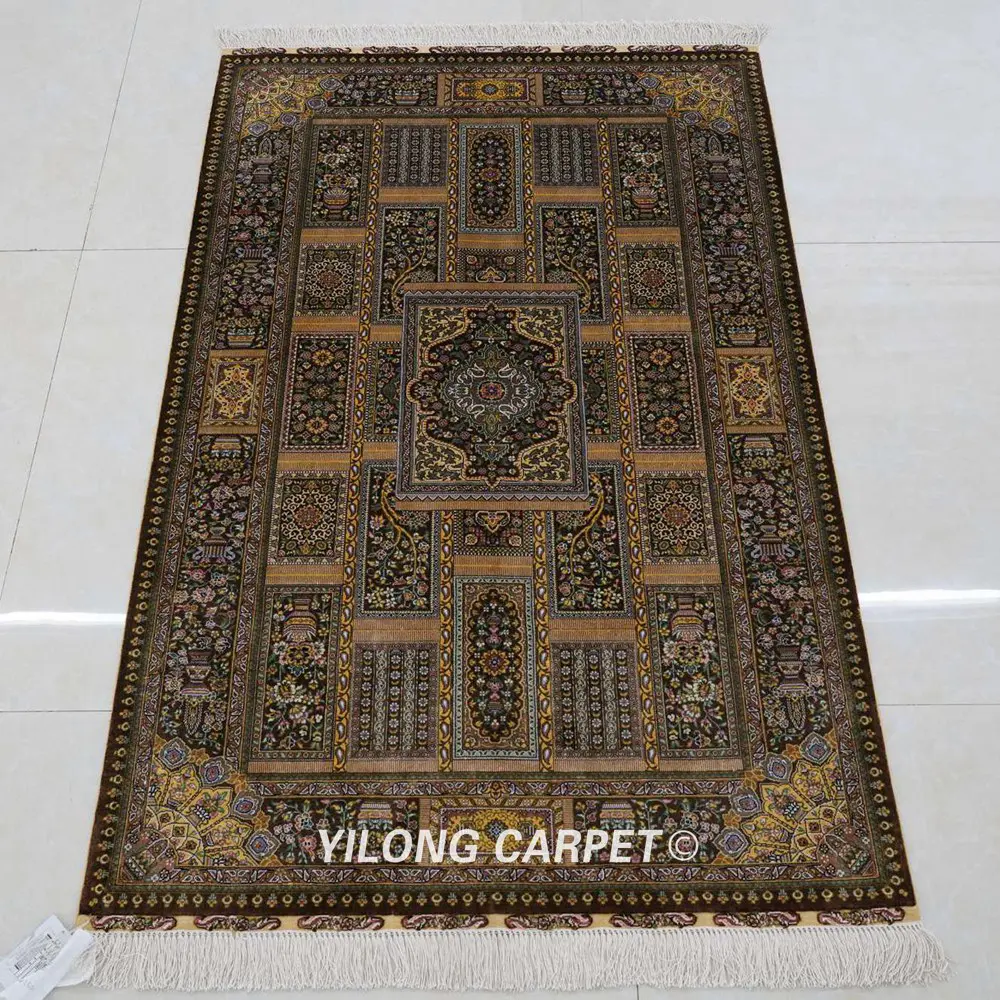 Silk Rug Persian Hand Knotted Rug Collection 3x5ft - Image 3