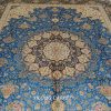 Persian Rug Handmade Blue Silk Classic Oriental Carpet 9x12ft - Image 4