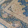 Persian Rug Handmade Blue Silk Classic Oriental Carpet 9x12ft - Image 6