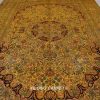 Antique Silk Persian Rug Traditional Hand-Knotted Silk Rug Living Room 10x14ft - Image 4