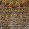 Antique Silk Persian Rug Traditional Hand-Knotted Silk Rug Living Room 10x14ft - Image 5