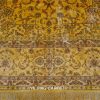Persian Antique Handmade Golden Silk Classic Oriental Carpet 9x12ft - Image 5