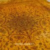 Persian Antique Handmade Golden Silk Classic Oriental Carpet 9x12ft - Image 6