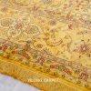 Persian Antique Handmade Golden Silk Classic Oriental Carpet 9x12ft - Image 8