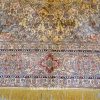 Antique Hand-Knotted Silk Rug Persian Carpet for Villa Room 8x10ft - Image 5