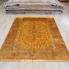 Antique Rug Hand-Knotted Silk Persian Carpet for Villa Room 8x10ft - Image 3