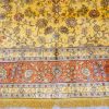 Antique Hand-Knotted Silk Rug Golden Persian Carpet for Villa Room 8x10ft - Image 5