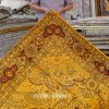 Antique Persian Hand Knotted Carpet Silk Golden Oriental Rug 6x9ft - Image 9