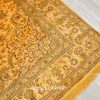 Antique Persian Handmade Carpet Silk Golden Oriental Rug 6x9ft - Image 6