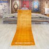Antique Rug Runner Handmade Golden Turkish Silk Rug Runner 3x10ft - Image 2