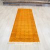Antique Rug Runner Handmade Golden Turkish Silk Rug Runner 3x10ft - Image 3