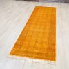 Antique Rug Runner Handmade Golden Turkish Silk Rug Runner 3x10ft - Image 4