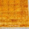 Antique Rug Runner Handmade Golden Turkish Silk Rug Runner 3x10ft - Image 6
