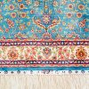 Seven Hills Rug Small Oriental Blue Hand Knotted Silk Rug 2x3ft - Image 5