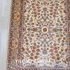 Turkish Rug Small Oriental Beige Hand Knotted Silk Rug 2x3ft - Image 4