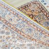 Turkish Rug Small Oriental Beige Hand Knotted Silk Rug 2x3ft - Image 7