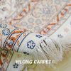 Turkish Rug Small Oriental Beige Hand Knotted Silk Rug 2x3ft - Image 8