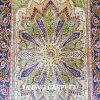 Turkish Rug Small Oriental Green Hand Knotted Silk Rug 2x3ft - Image 5