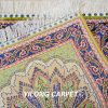 Turkish Rug Small Oriental Green Hand Knotted Silk Rug 2x3ft - Image 9