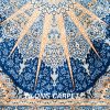 Small Turkish Rug Oriental Blue Hand Knotted Silk Rug 2x3ft - Image 7