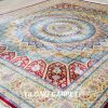 Hand-Knotted Silk Persian Dom Design Carpet for Villa Room 8x10ft - Image 7