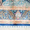 Turkish Carpet Oriental Silk Rug Blue Handmade Carpet 5x7ft - Image 6
