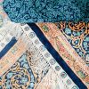 Turkish Carpet Oriental Silk Rug Blue Handmade Carpet 5x7ft - Image 8