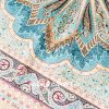 Turkish Carpet Oriental Silk Rug Blue Hand Knotted Carpet 5x7ft - Image 5