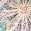 Turkish Carpet Oriental Silk Rug Blue Hand Knotted Carpet 5x7ft - Image 6