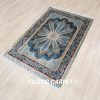 Turkish Carpet Blue Oriental Hand knotted Area Silk Rug 4x6ft - Image 4