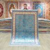 Turkish Carpet Seven Hills Design Oriental Handmade Area Silk Rug 4x6ft - Image 2